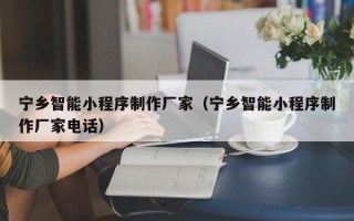 锡林郭勒宁乡智能小程序制作厂家（宁乡智能小程序制作厂家电话）